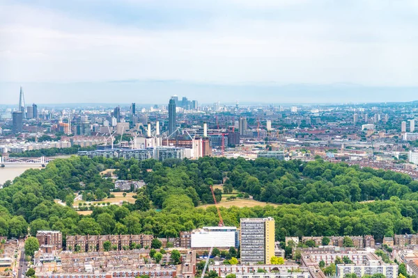 Vue Aérienne Paysage Urbain Des Parcs Londres — Photo