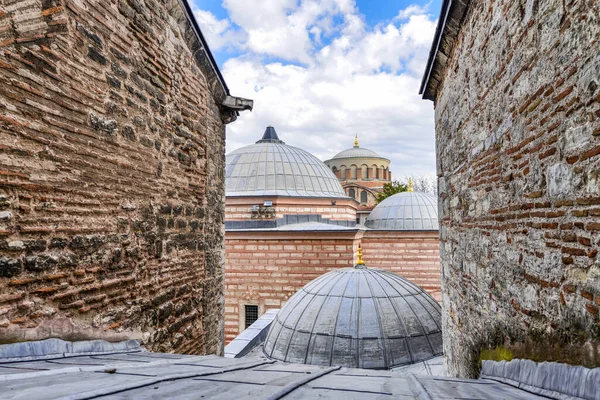 Toits Ancienne Mosquée Étonnante Skyline Istanbul Turquie — Photo