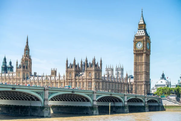 Westminster Bridge River Thames Londýn Velká Británie — Stock fotografie