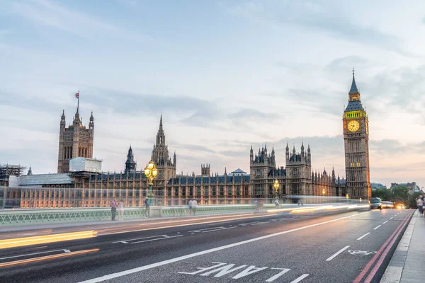 Big Ben Und Westminster Palace Bei Nacht London Großbritannien — Stockfoto