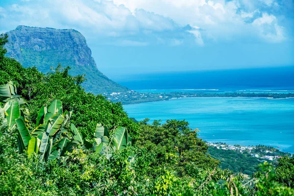 Morne Beach Auf Mauritius Luftaufnahme — Stockfoto