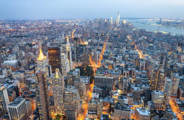 Lower Midtown Manhattan Atardecer Verano Nueva York — Foto de Stock