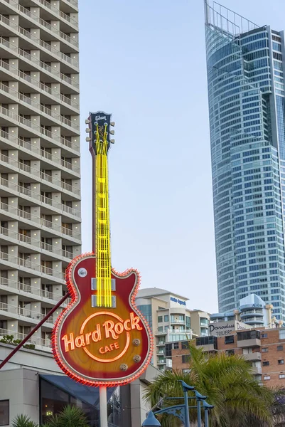 Surfers Paradise Australia August 2010 Hard Rock Cafe Sunny Day — 图库照片