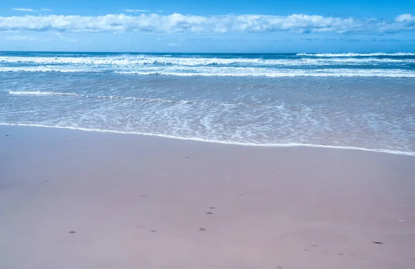 Incredible Stretch Fraser Island Sandy Beach — стоковое фото