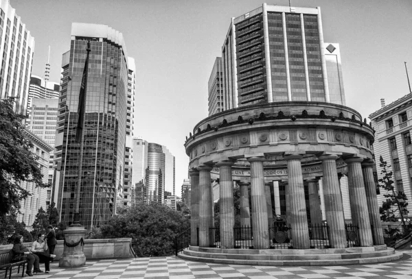 Brisbane Australia Agosto 2010 Anzac Piazza Antistante Stazione Centrale Brisbane — Foto Stock