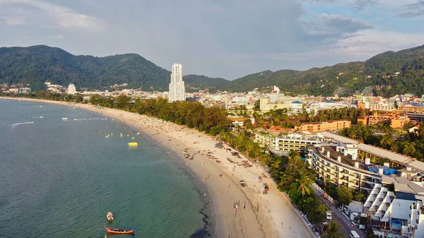 Patong Beach Luftaufnahme Phuket Thailand — Stockfoto
