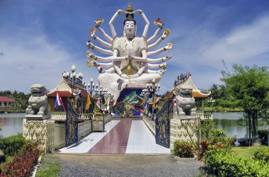 Koh Samui, Tayland 'daki Buda Tapınağı.