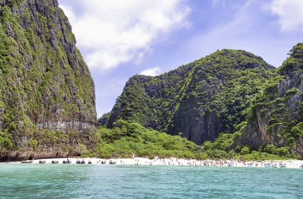 Słynna Plaża Maya Phi Phi Leh Tajlandia — Zdjęcie stockowe