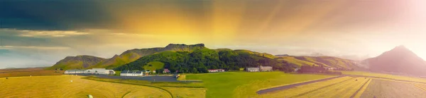 Vista Panorámica Del Paisaje Skogar Temporada Verano Islandia — Foto de Stock