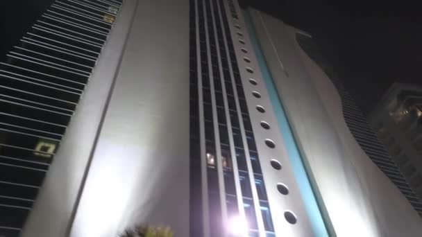 Onderaanzicht Beelden Van Hotel Miami Verenigde Staten — Stockvideo