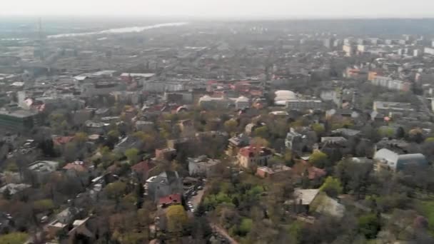 Letecké Panoramatické Záběry Budapešti — Stock video