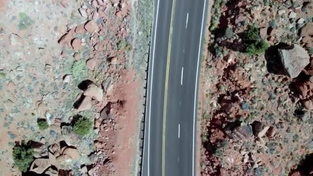 Vista Aérea Estrada Cidade — Vídeo de Stock