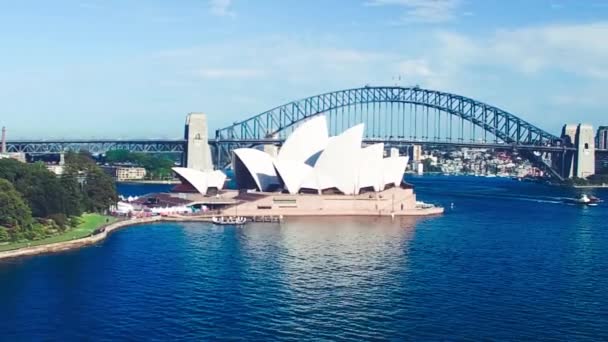 Sydney Australia Sierpnia 2018 Opera Słoneczny Dzień Sydney Przyciąga Milionów — Wideo stockowe