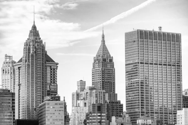 Lange Wolkenkrabbers Van Lower Manhattan New York City Verenigde Staten — Stockfoto
