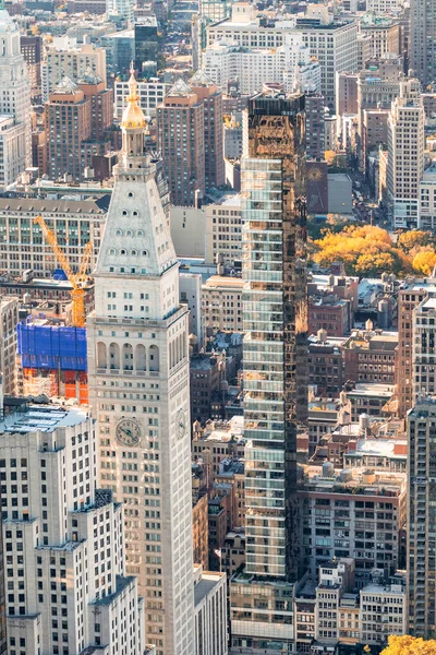 Veduta Aerea Degli Edifici Della Città Manhattan New York Usa — Foto Stock