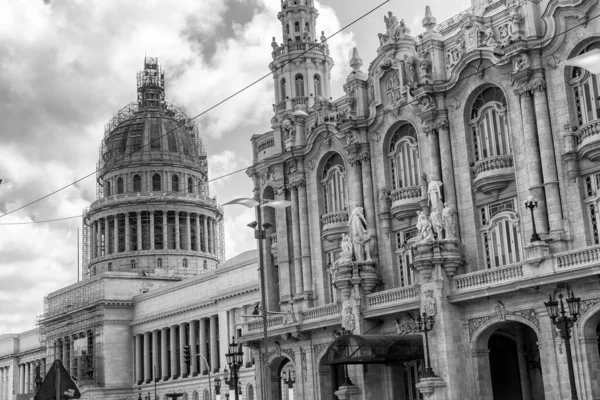 Capitólio Edifício Havana Como Visto Nível Rua Cuba — Fotografia de Stock