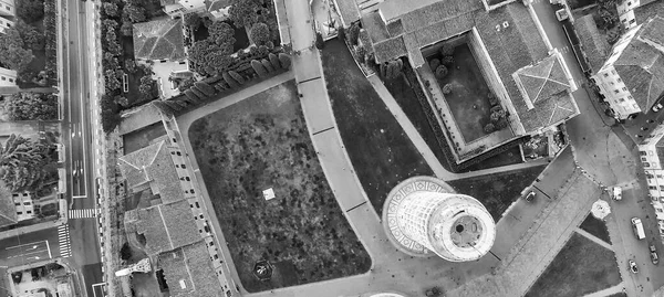 Square Miracles Pisa Tuscany Monochromatic Aerial View Beautiful Summer Morning — Stock Photo, Image