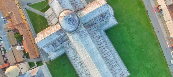 Piazza Dei Miracoli Pisa Toscana Vista Aerea Una Bella Mattina — Foto Stock