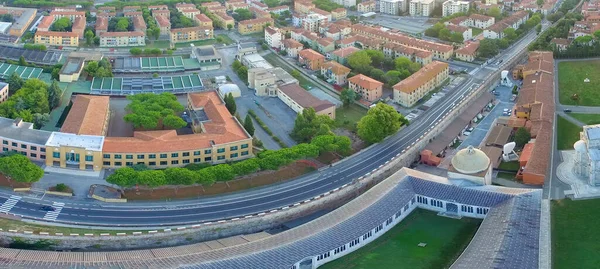 Pisa Italien Panoramautsikt Över Mirakelfältet Toscana Stad Solig Sommardag — Stockfoto