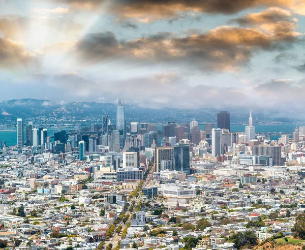 Vista Aérea Del Horizonte San Francisco California —  Fotos de Stock