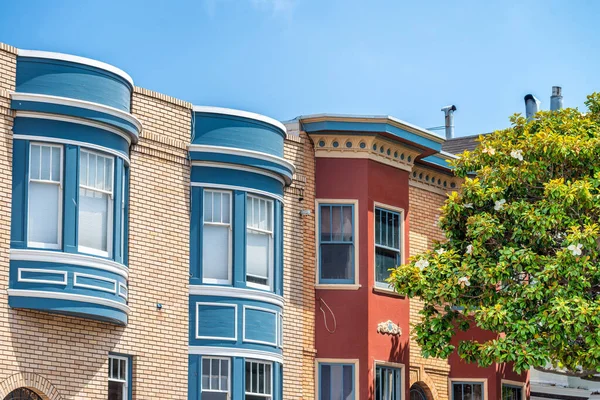 Colourful Homes San Francisco California — Stock Photo, Image