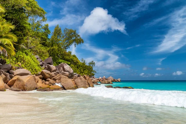 Beautiful Beach Praslin Island Seychelles Africa — Stock Photo, Image