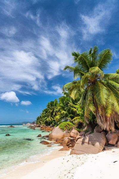 Hermosa Playa Praslin Island Seychelles África — Foto de Stock