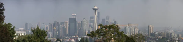 Seattle Agosto 2017 Vista Panorámica Ciudad Desde Cima Colina — Foto de Stock