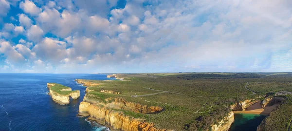 Loch Ard Gorge Great Ocean Road Vista Panoramica Dal Drone — Foto Stock