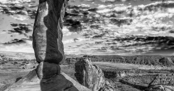 Paisagem Circundante Arco Delicado Parque Nacional Dos Arcos Eua — Fotografia de Stock