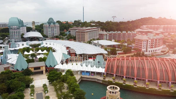 Aerial View Sentosa Island Resorts Singapore — Stock Photo, Image