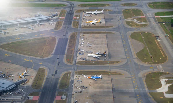 Singapore Januari 2020 Luchtfoto Van Changi International Airport Changi Airport — Stockfoto