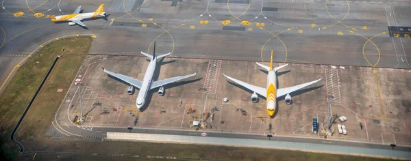 2018 Singapore January 2020 공중에서 바라본 국제공항 공항은 동남아시아에서 중심지중 — 스톡 사진