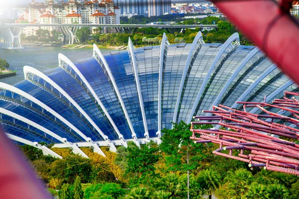 Singapur Januaria 2020 Vista Aérea Del Paisaje Los Jardines Por — Foto de Stock