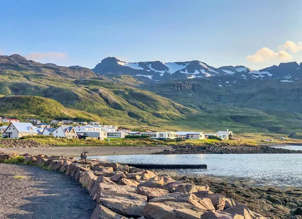 Береговая Линия Грюндарордура Вблизи Киркюфелльфельда Исландия — стоковое фото