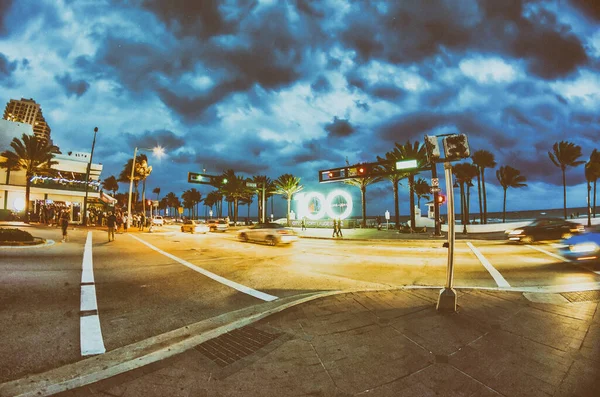 Fort Lauderdale Ruary 2012 Staden Firar 100 Årsjubileum Beach Boulevard — Stockfoto