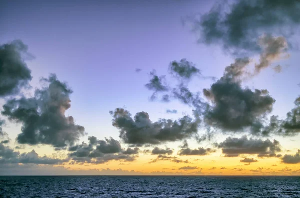 Geweldig Uitzicht Vanuit Lucht Zonsondergang Vanaf Het Balkon Van Het — Stockfoto