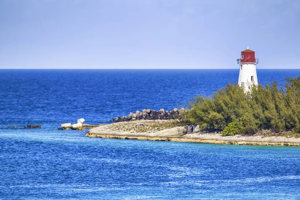 Beautiful Coast Lighthouse Nassau Bahamas — Stock Photo, Image