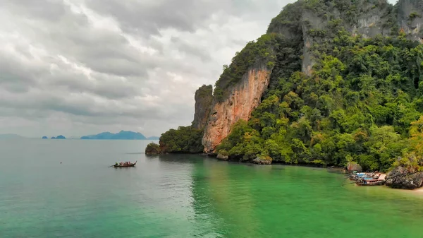 Tayland Takımadaları Hava Manzarası Krabi Eyaletindeki Güzel Adalar Dan Görüldüğü — Stok fotoğraf
