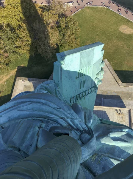 Estatua Libertad Vista Desde Corona Superior Ciudad Nueva York —  Fotos de Stock