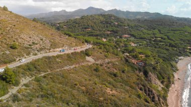 Elba Adası Sahil Yolu, İtalya.