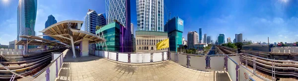 Bangkok Thailand December 2019 Aerial View City Skyline Beautiful Day — Stock Photo, Image