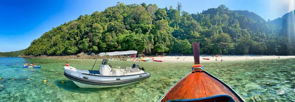 Phi Phi Don Tailandia Diciembre 2019 Monkey Beach Una Tarde — Foto de Stock