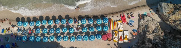 Elba Island Italia Syyskuu 2019 Yleisnäkymä Sansone Beachille Kesäkaudella — kuvapankkivalokuva