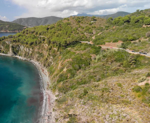Acquarilli Sahili Elba Adası Nın Hava Manzarası — Stok fotoğraf
