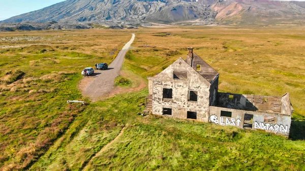 Dagverdara Islândia Ocidental Vista Aérea Das Ruínas Drone — Fotografia de Stock