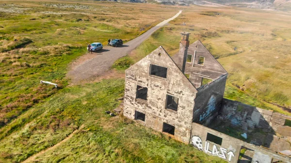 Dagverdara Islandia Occidental Vista Aérea Las Ruinas Aviones Teledirigidos — Foto de Stock