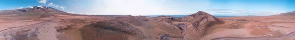 Erstaunliche Drohnenpanorama Luftaufnahme Des Saxholl Kraters Island — Stockfoto