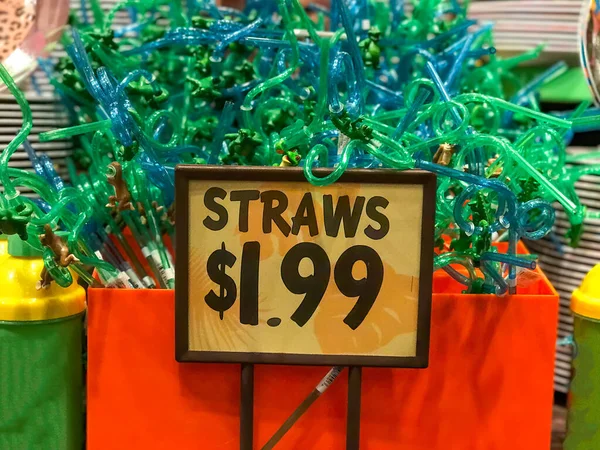Straws Sale Shop — Stock Photo, Image