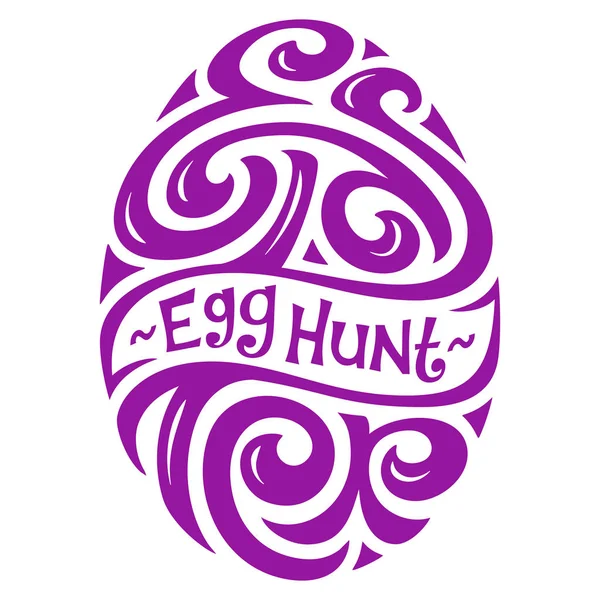 Cartas de caça ao ovo de Páscoa —  Vetores de Stock